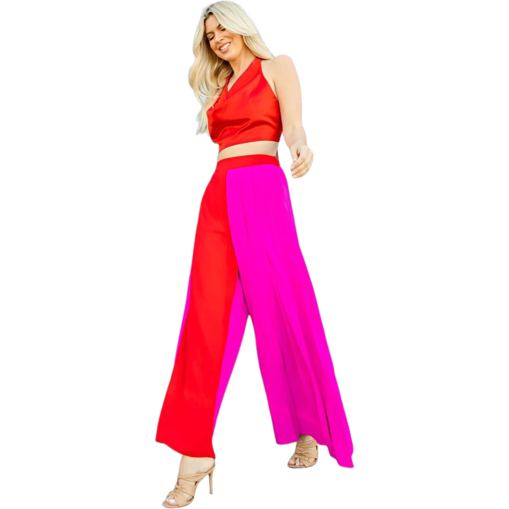 Pink and Red Combo Pants