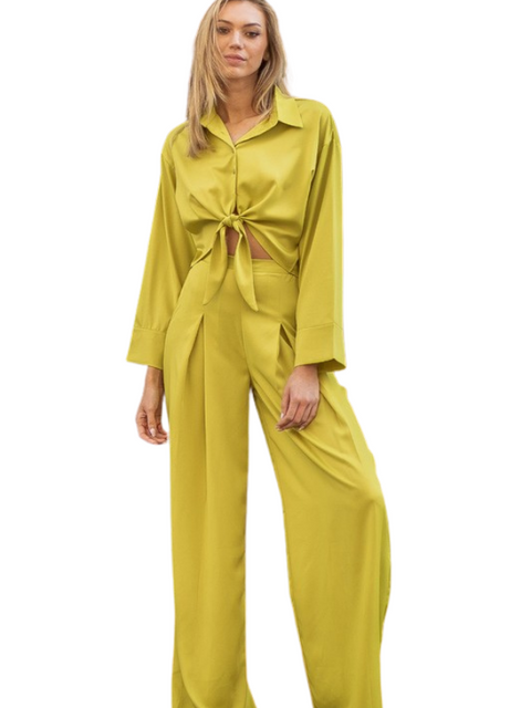 パンツ [NICEGHOSTCLUB]CHOPPER ART WIDE PANTS_YELLOW(NG2ESUPA13A) ChartreusePantSetfront_480x.