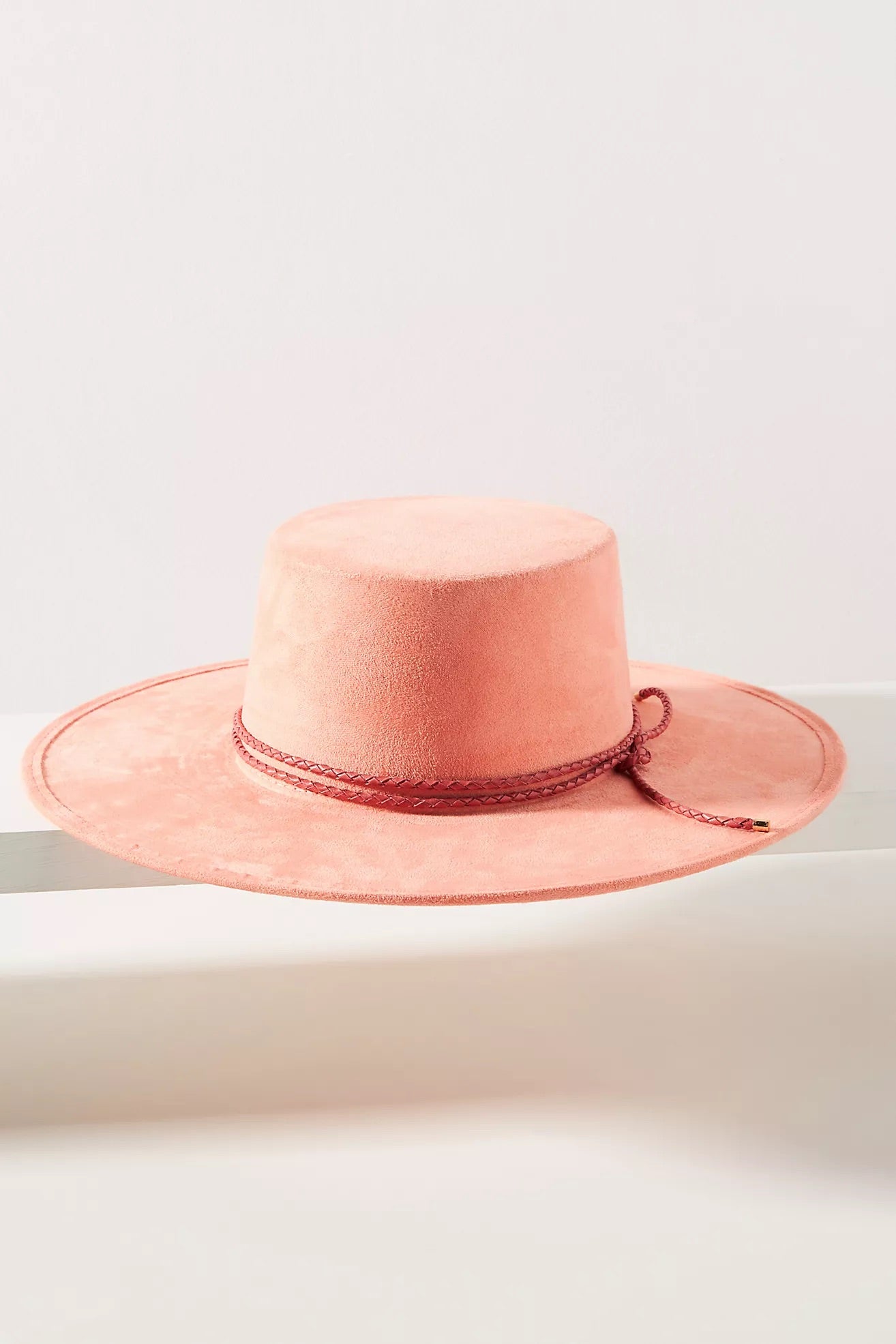 Melon Sugar Braided Trimmed Boater | Capsule by Tonji