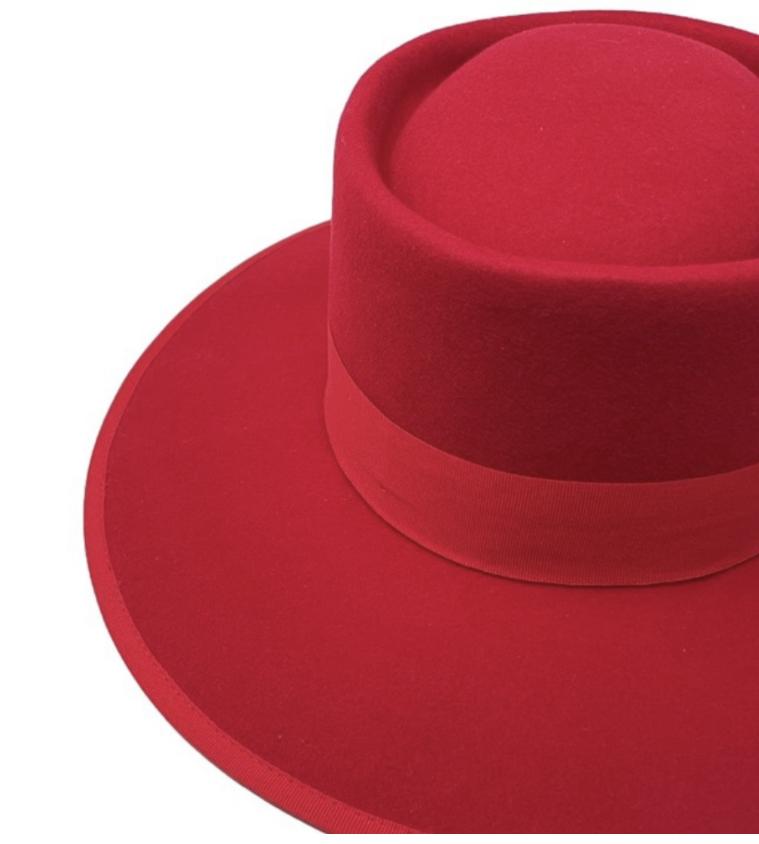 La Vida Loca Red Boater Hat