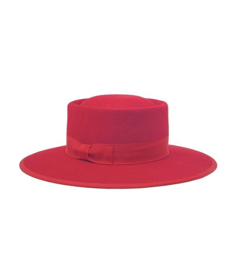 La Vida Loca Red Boater Hat